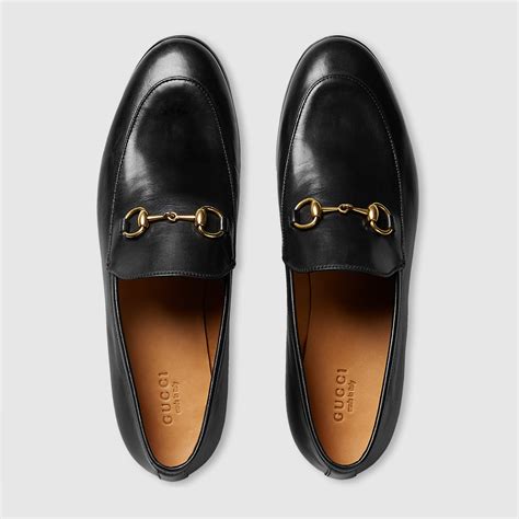 gucci jordaan leather loafers